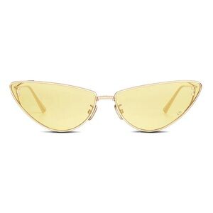 New Christian Dior Miss Dior Gold Yellow Cat-Eye Sunglasses